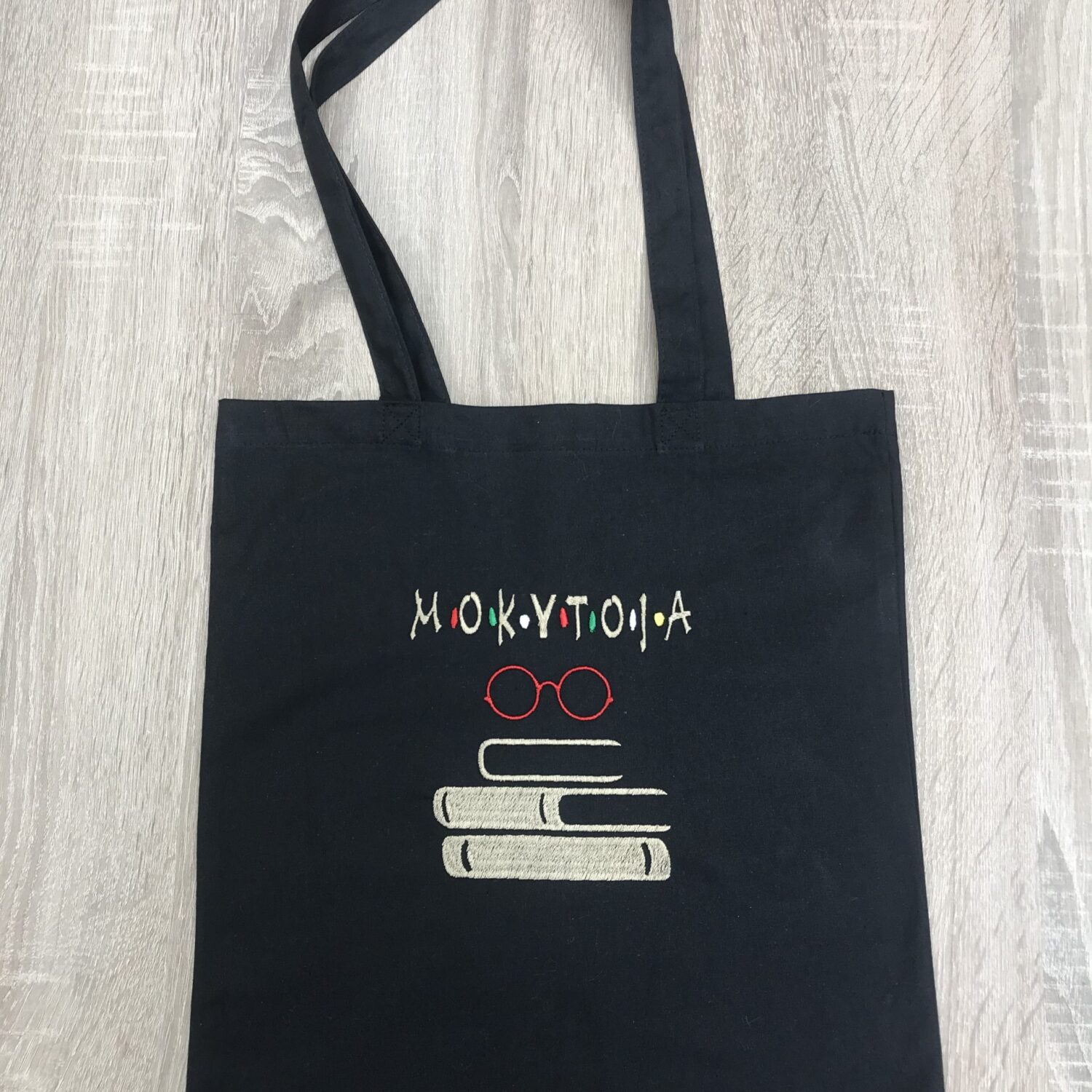 Medvilninis pirkinių maišelis "Mokytoja"