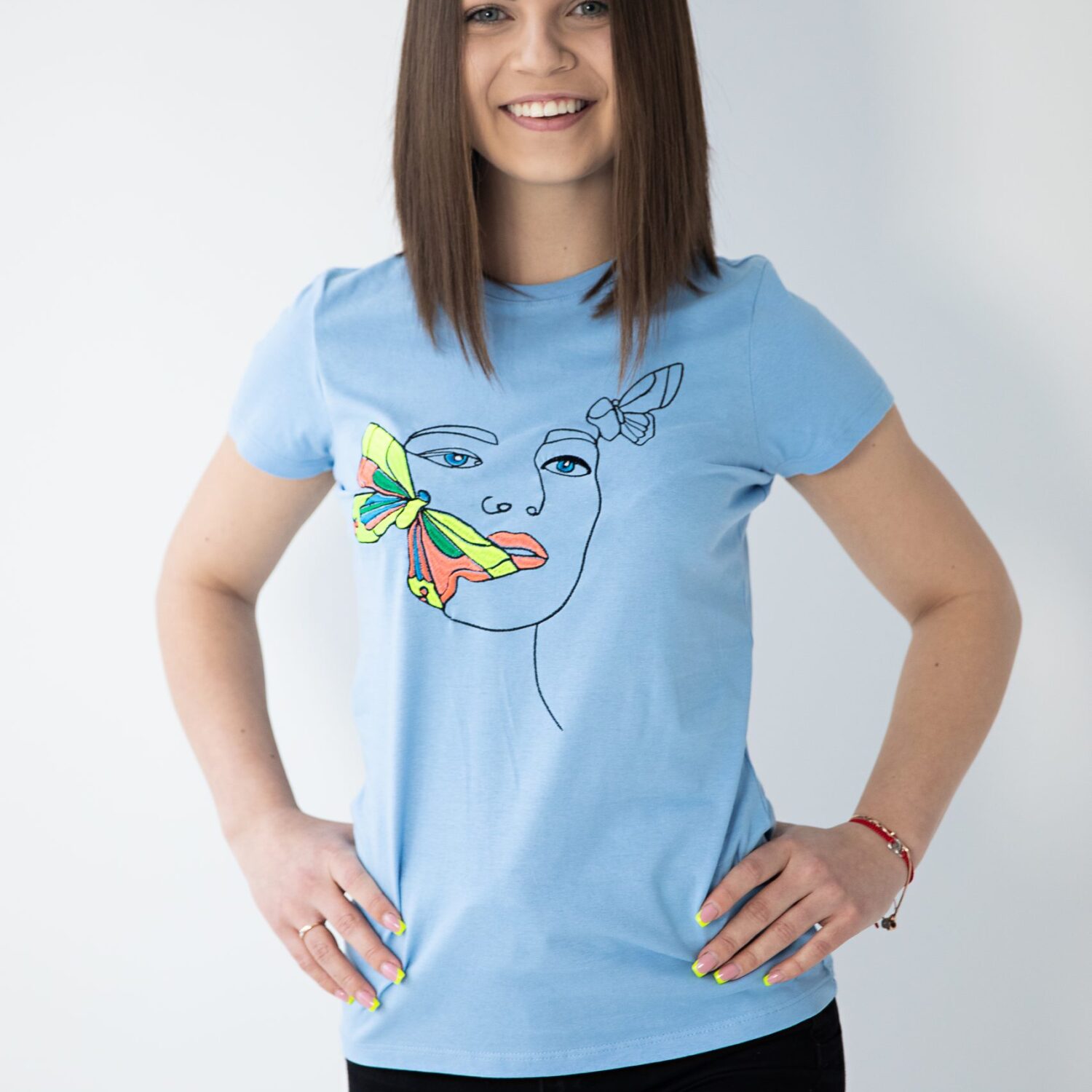 Moteriški marškinėliai "Drugelis"