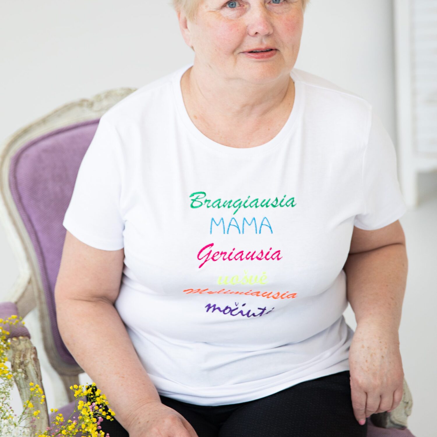 Moteriški marškinėliai "Mama/uošvė/močiutė"