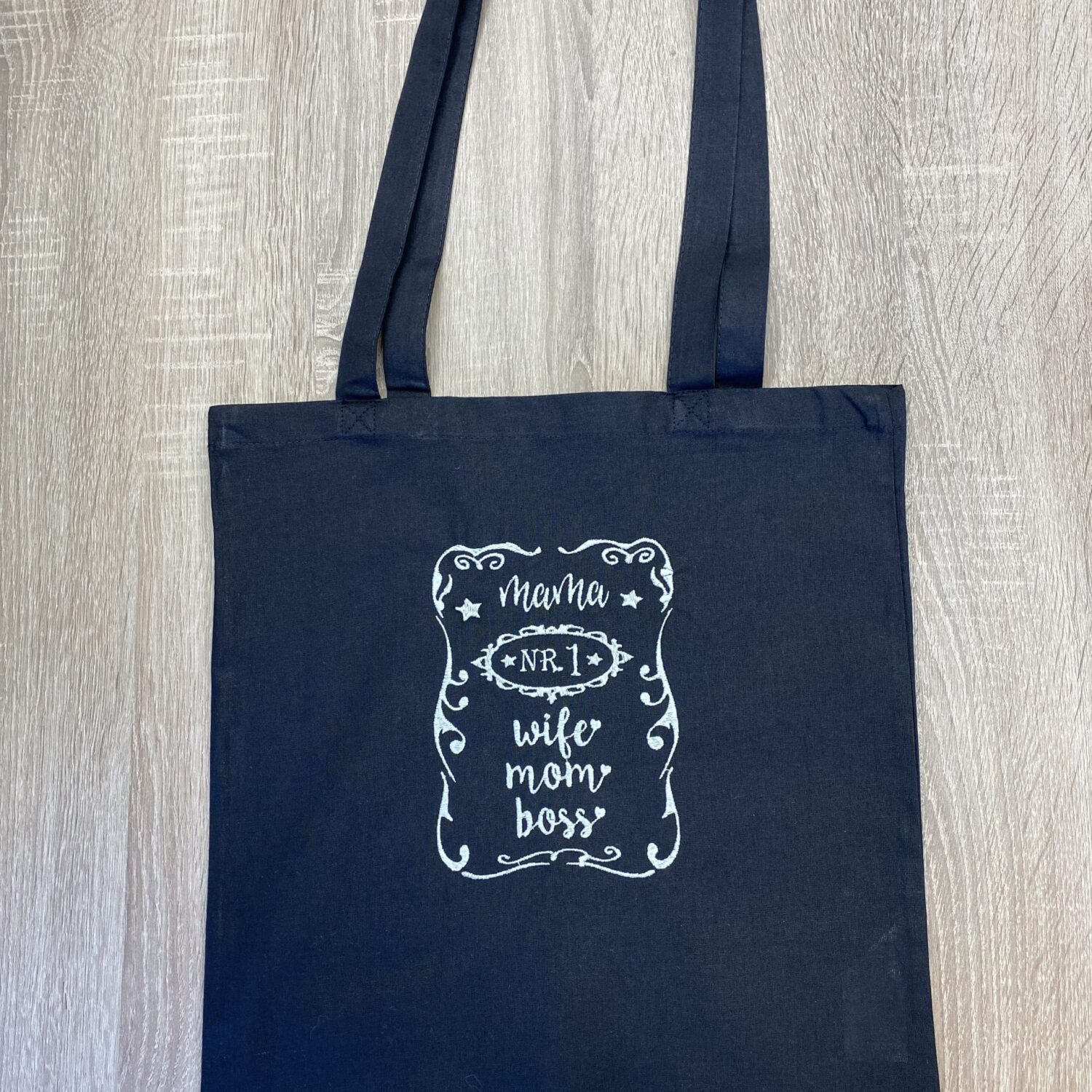 Medvilninis pirkinių maišelis "Mama No.1"