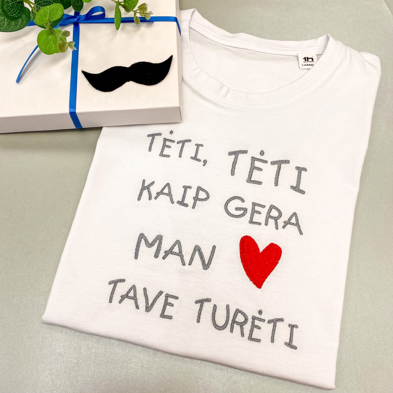 Įvairūs marškinėliai tėčiui