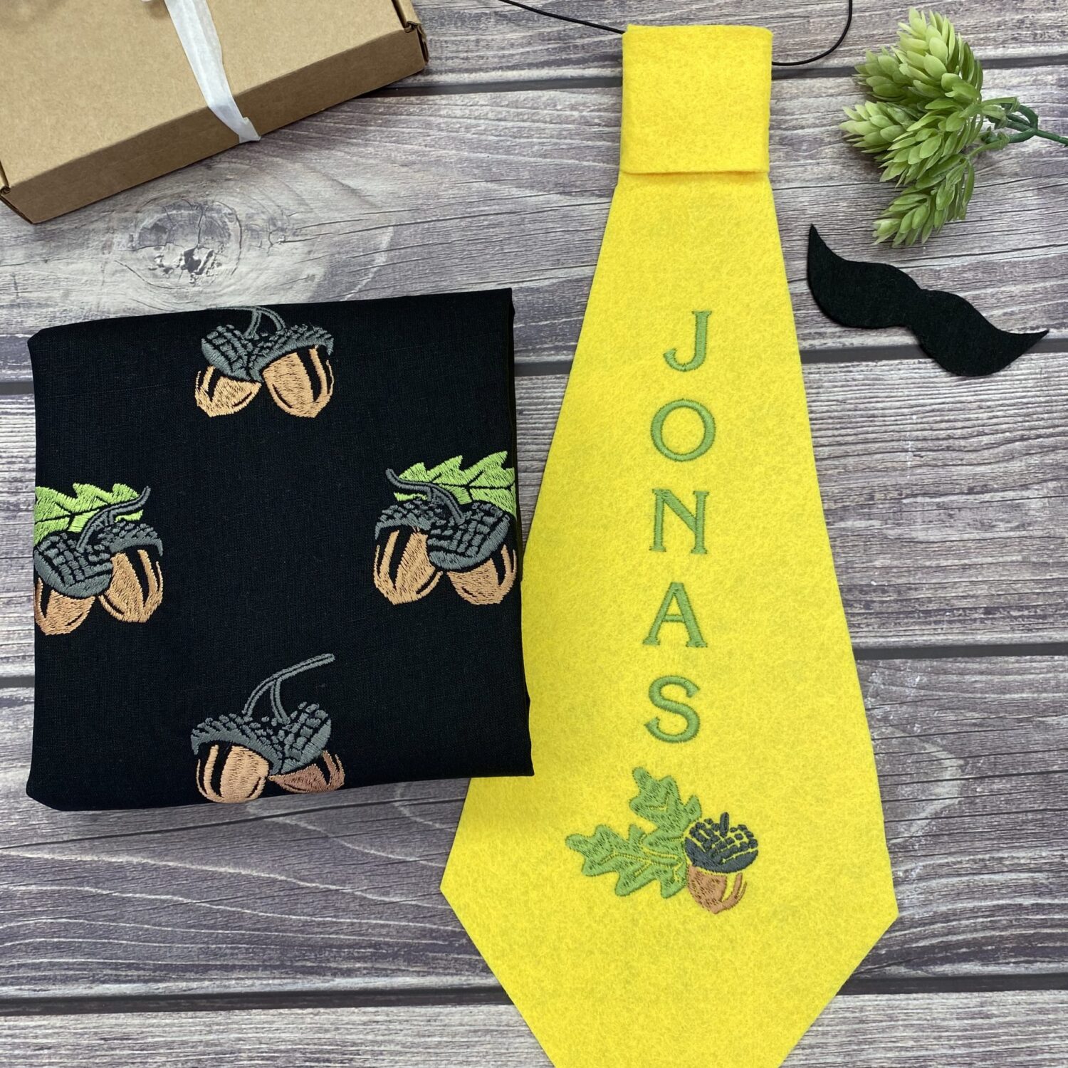 Šventinis Joninių komplektukas kaklaraištis + krepšys