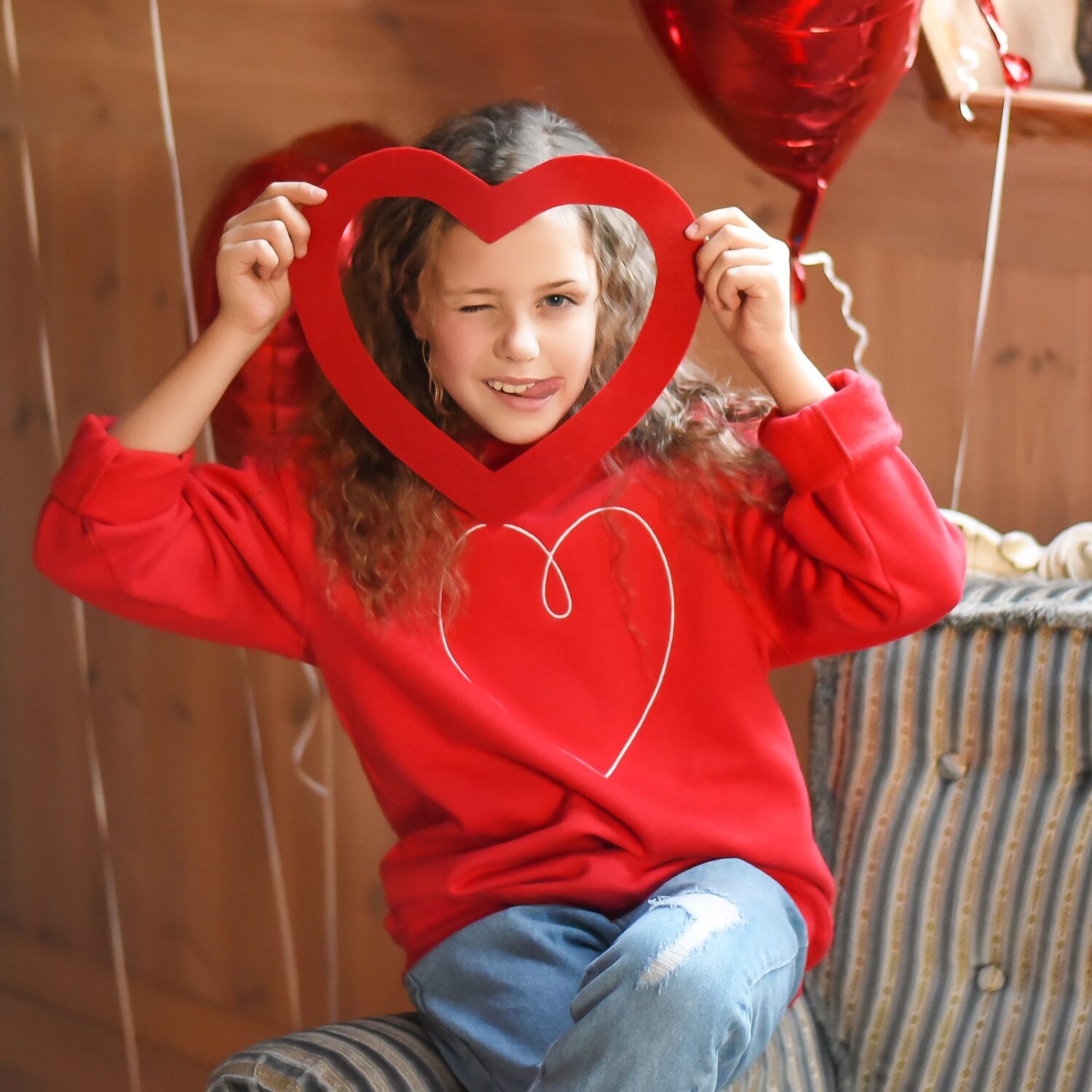 Džemperis "Širdelė" vaikams