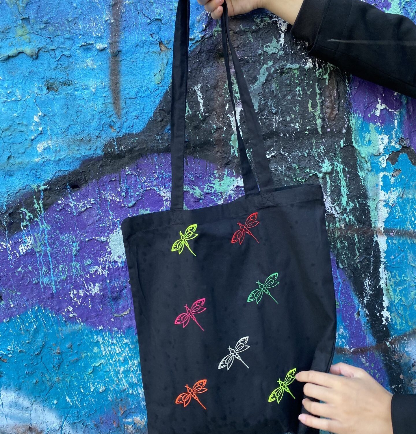 Medvilninis pirkinių maišelis "Laumžirgiai"