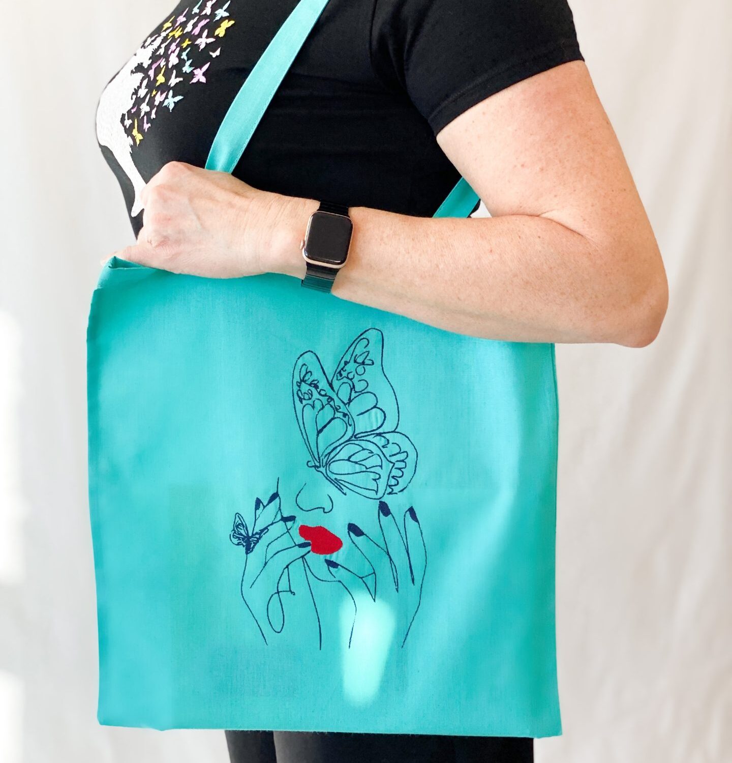 Medvilninis pirkinių maišelis "pavasaris"