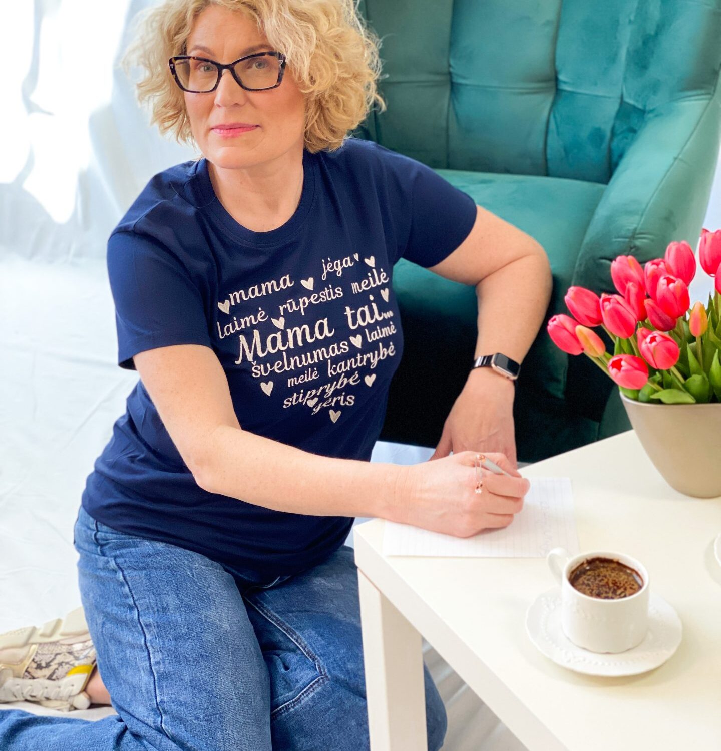 Moteriški marškinėliai "Laiškas mamai"