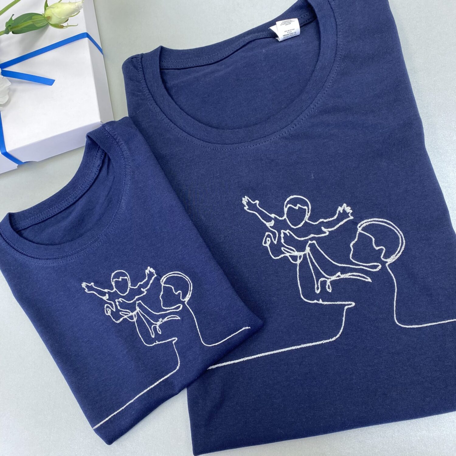 Marškinėlių komplektas "Tėčiui ir Sūnui"