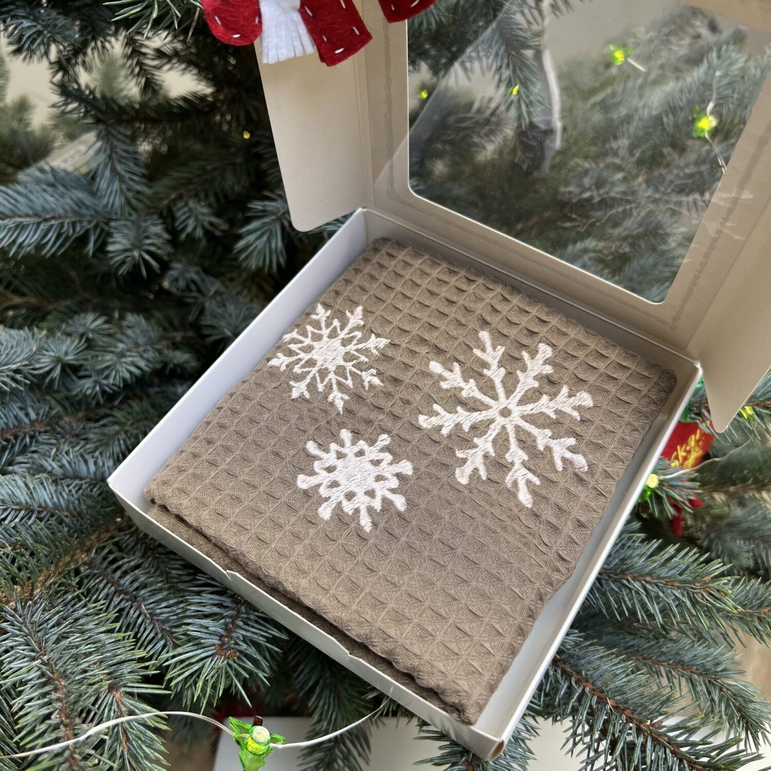 Virtuvinis rankšluostis "Snaigės"