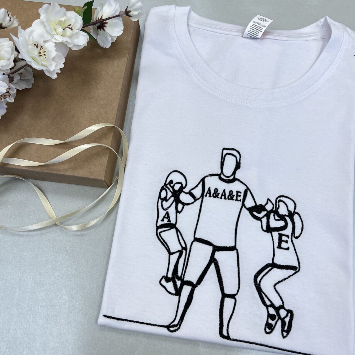 Marškinėliai Tėtis su vaikais