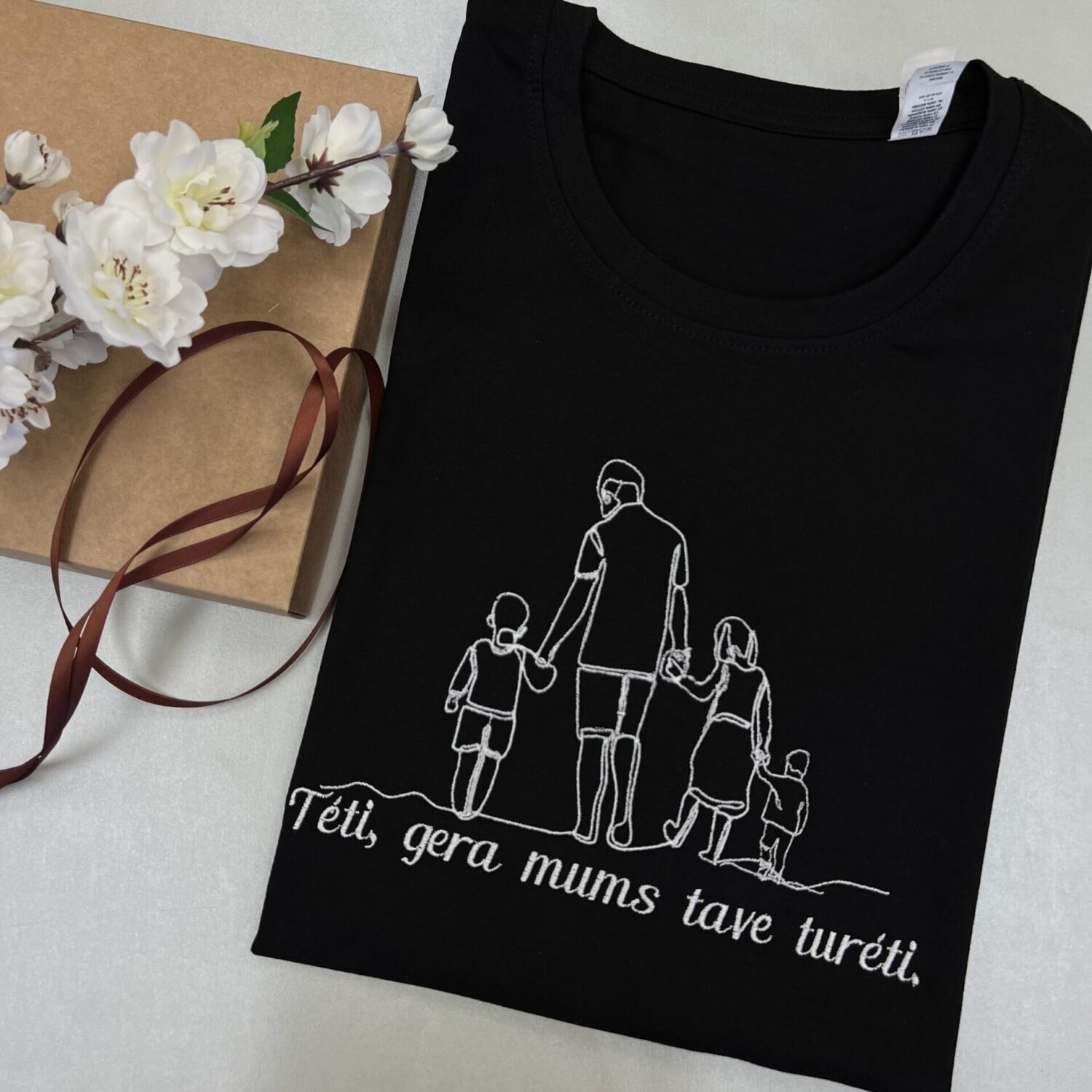 Marškinėliai "Tėti gera mums tave turėti"