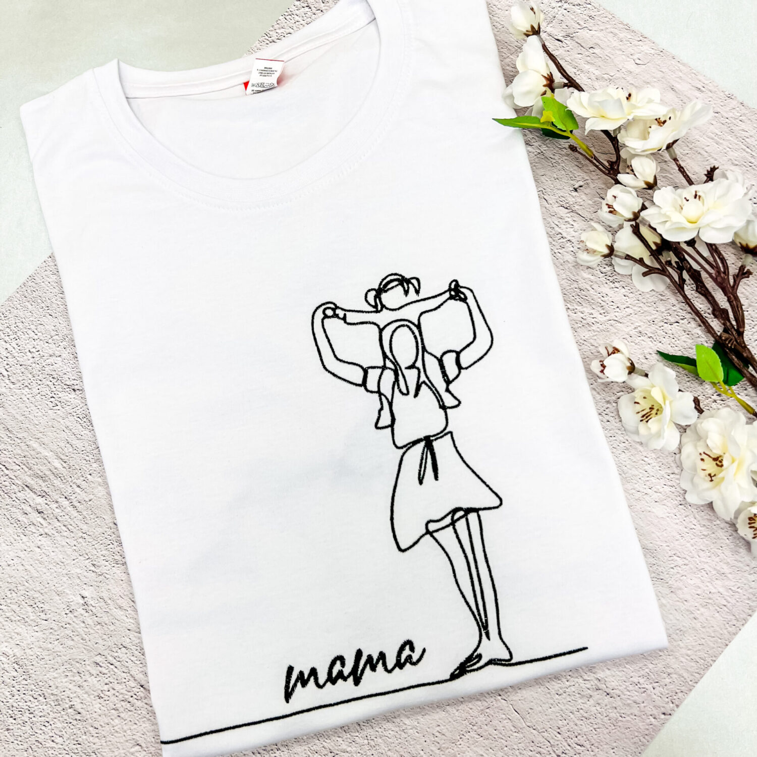 Marškinėliai Mamai ir dukrelei