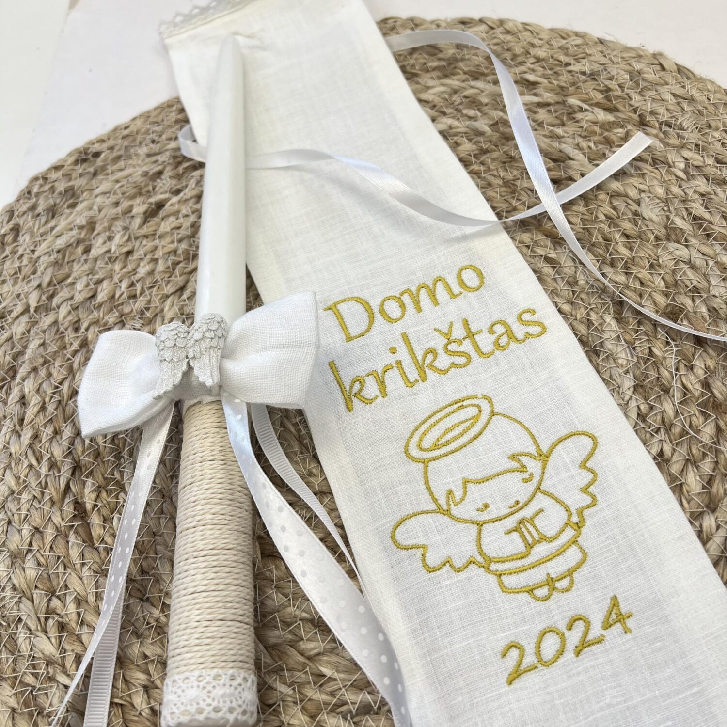 Maišelis krikšto žvakei