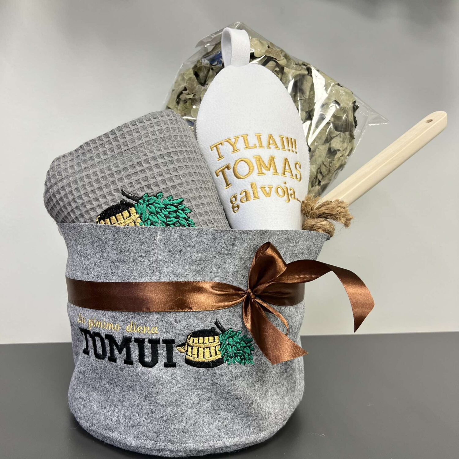 Personalizuotas pirties rinkinys!