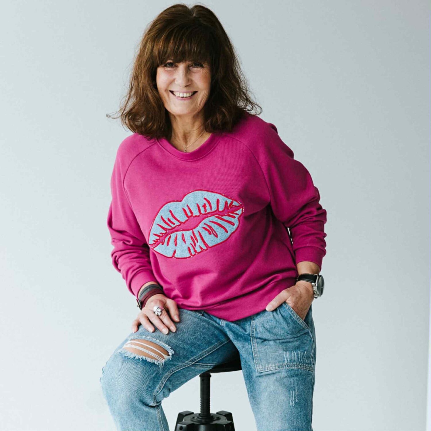 Džemperis "Džinsisnės lūpos"